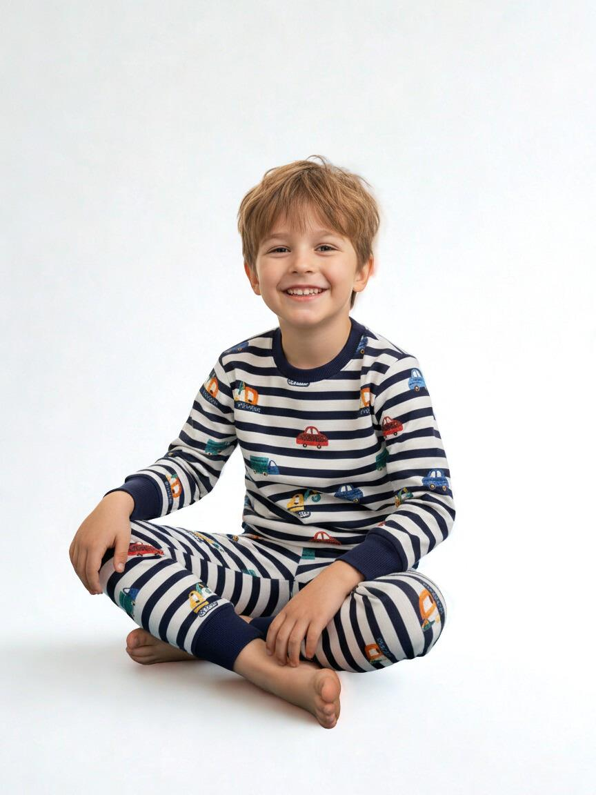 Taşıtlar Erkek Çocuk Pijama Takımı