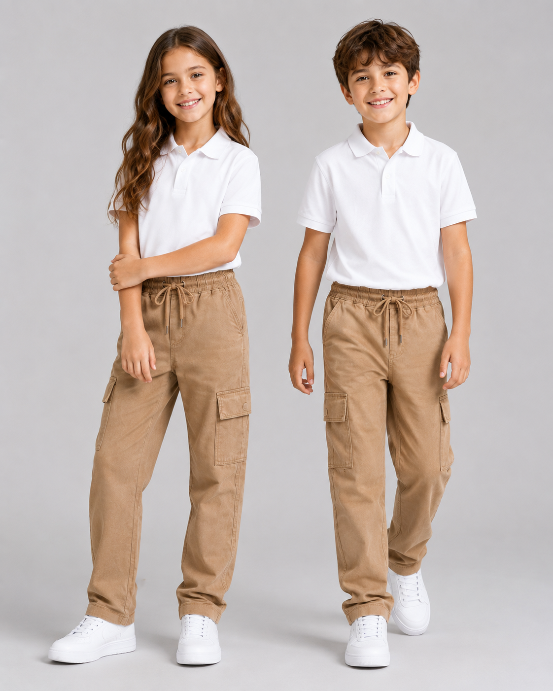 Tempo Unisex Çocuk Okul Pantolonu Bej