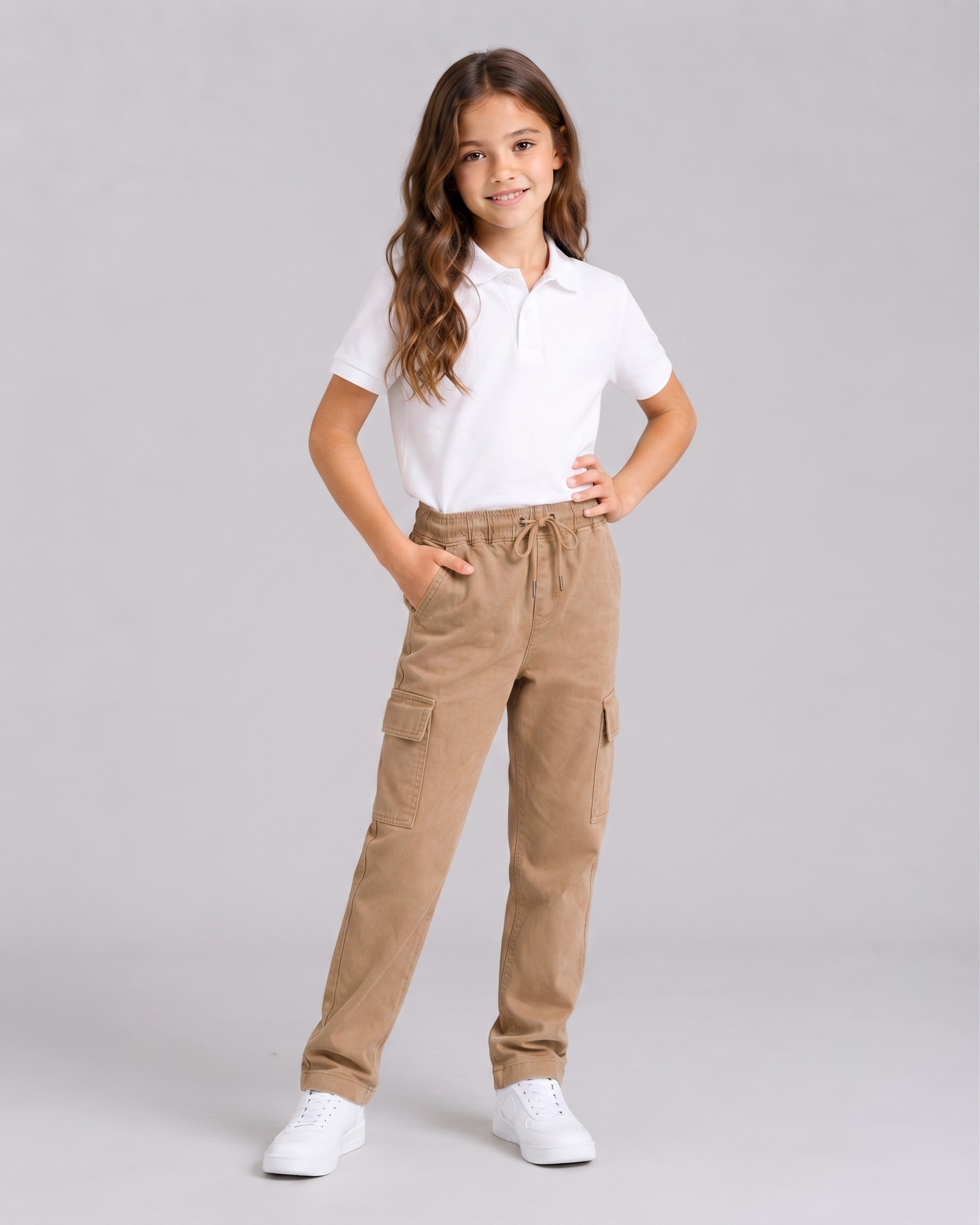 Tempo Unisex Çocuk Okul Pantolonu Bej