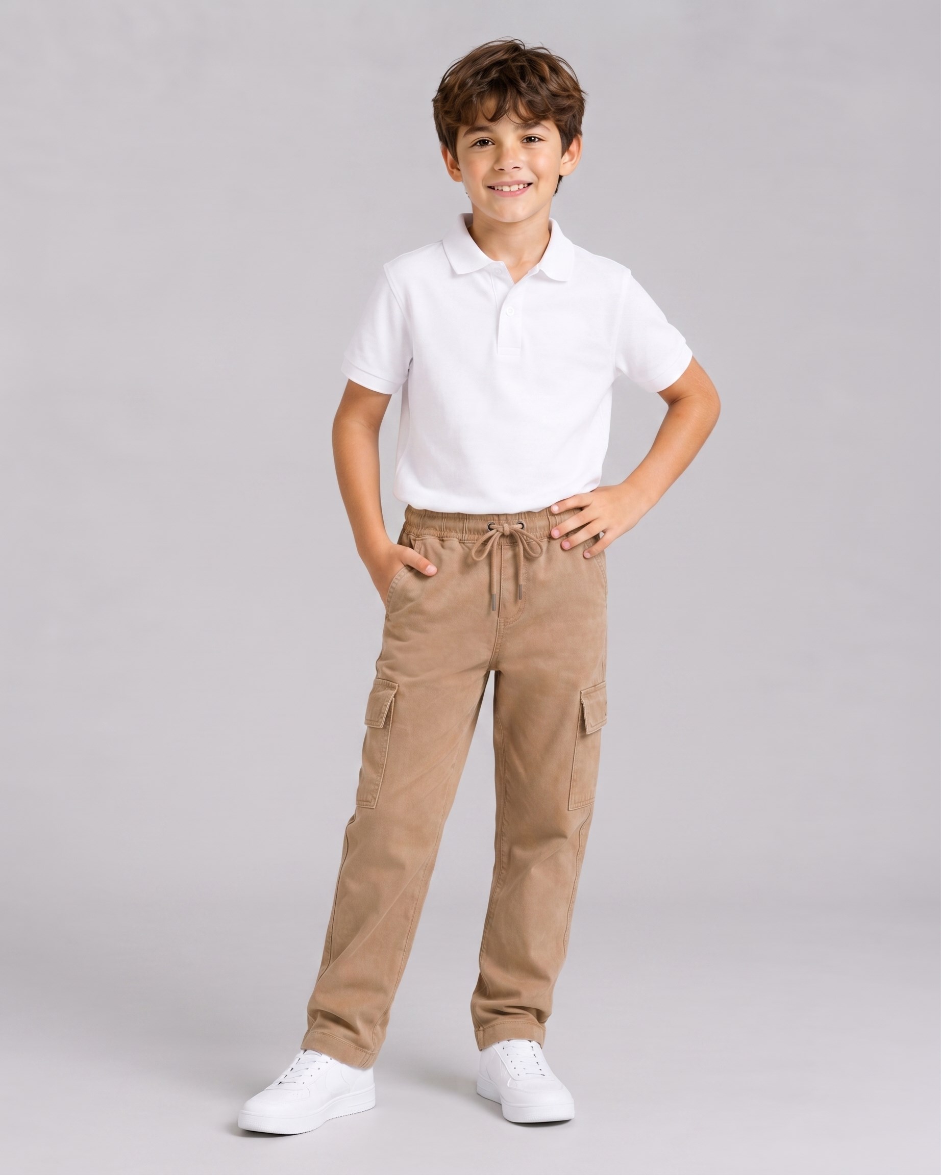 Tempo Unisex Çocuk Okul Pantolonu Bej