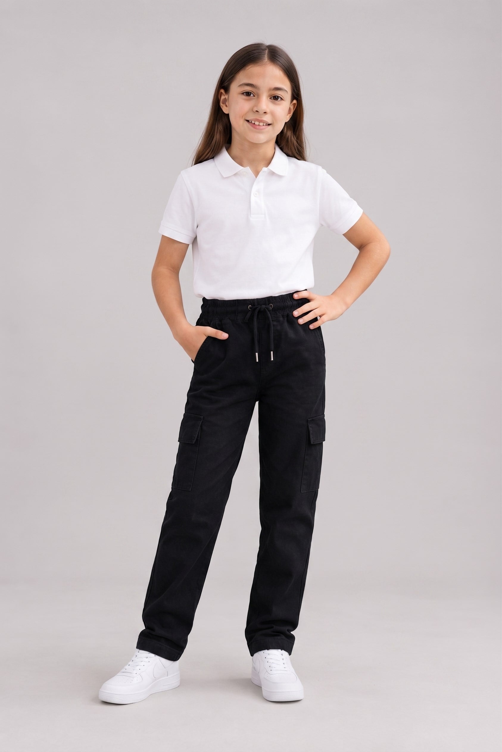 Tempo Unisex Çocuk Okul Pantolonu Siyah