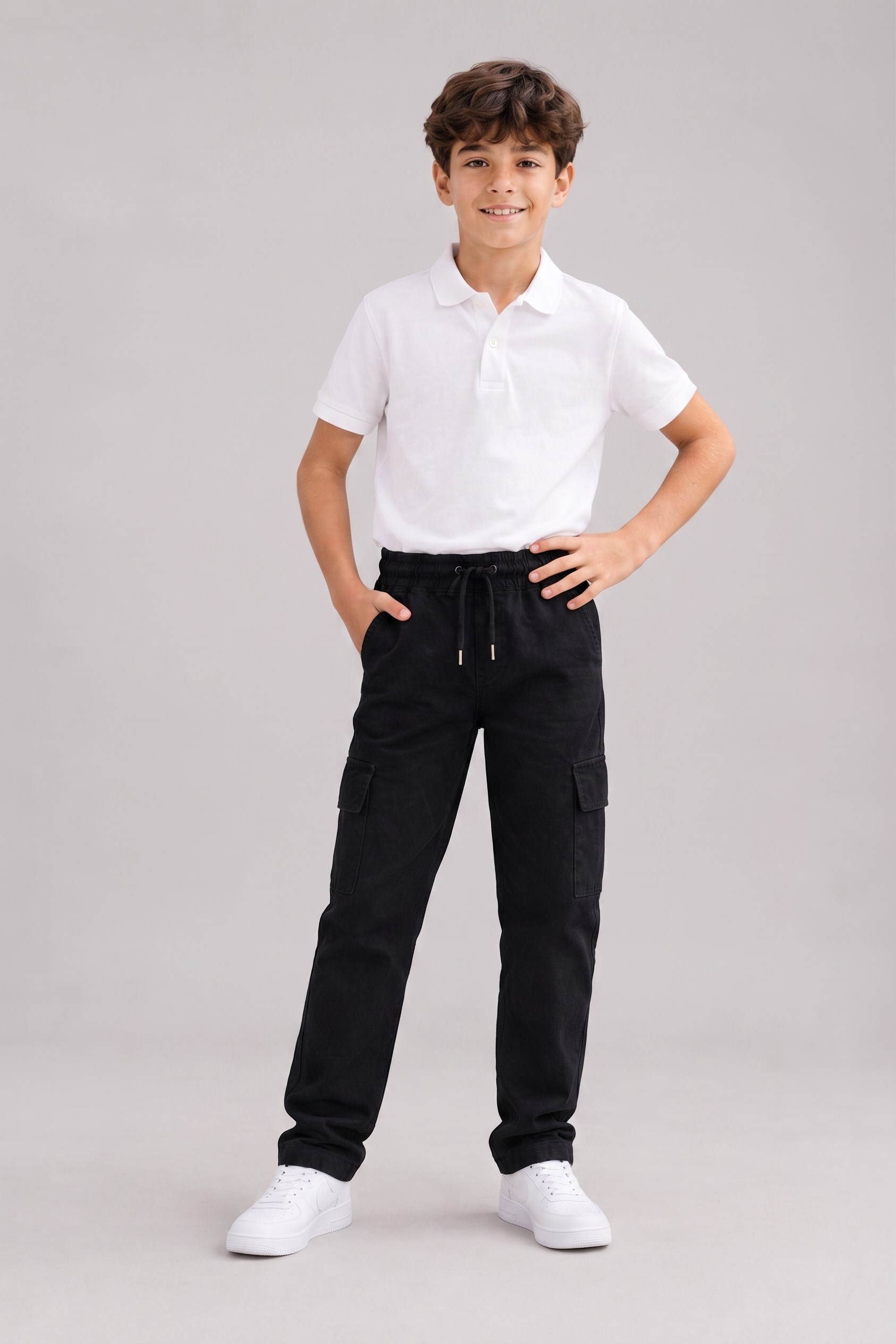 Tempo Unisex Çocuk Okul Pantolonu Siyah