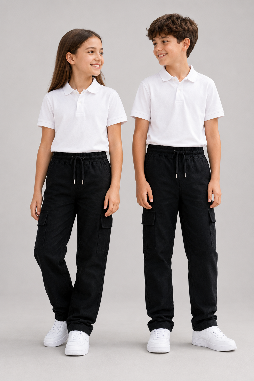 Tempo Unisex Çocuk Okul Pantolonu Siyah