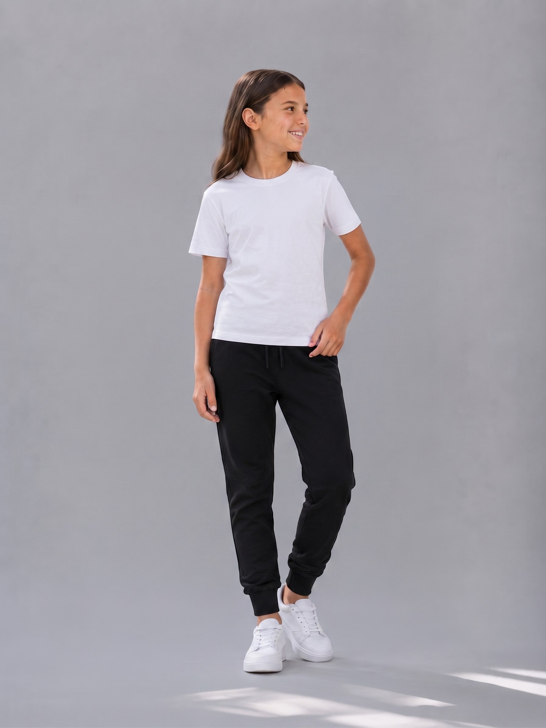 Teneffüs Unisex Çocuk Okul Eşofman Altı Siyah