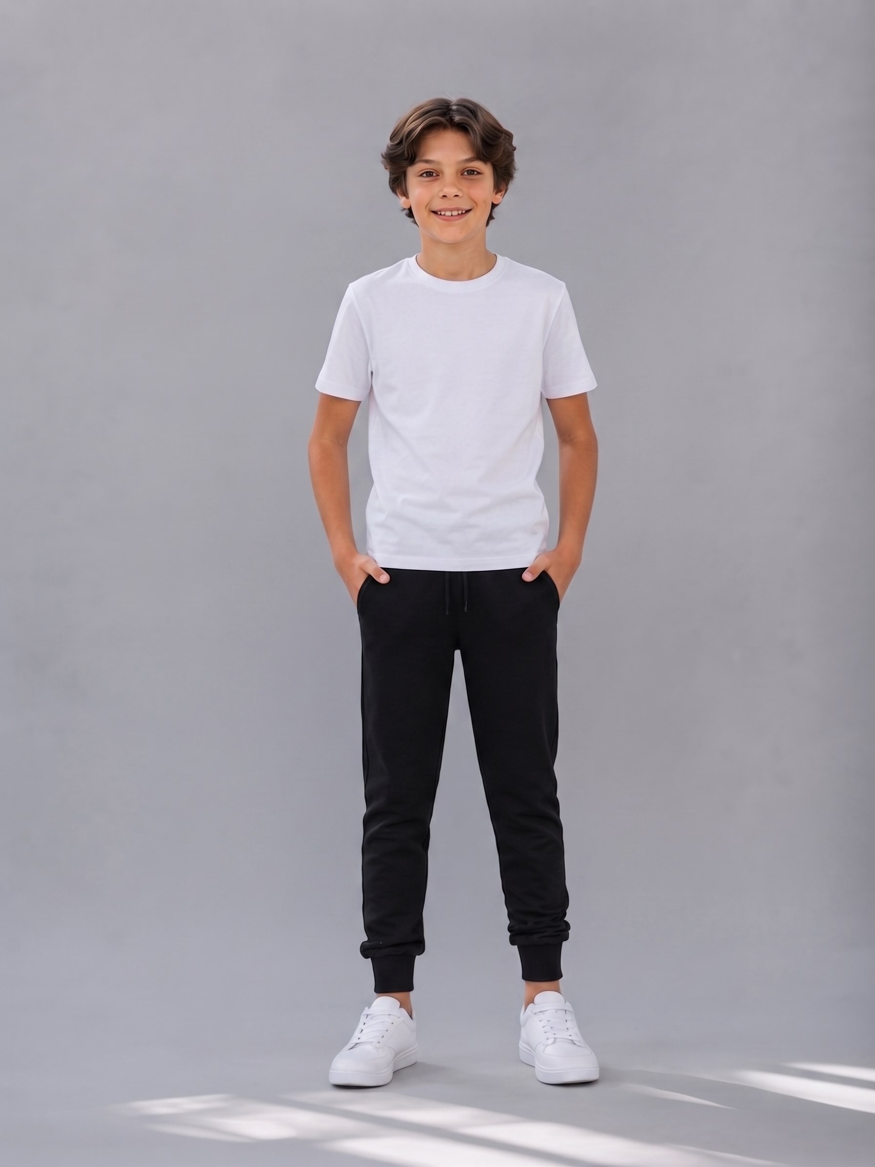 Teneffüs Unisex Çocuk Okul Eşofman Altı Siyah