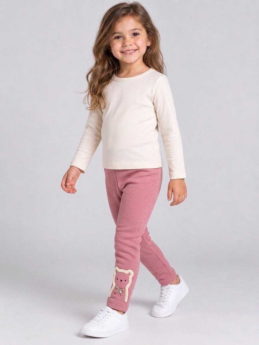 Tilya Kız Çocuk Taytı Pembe