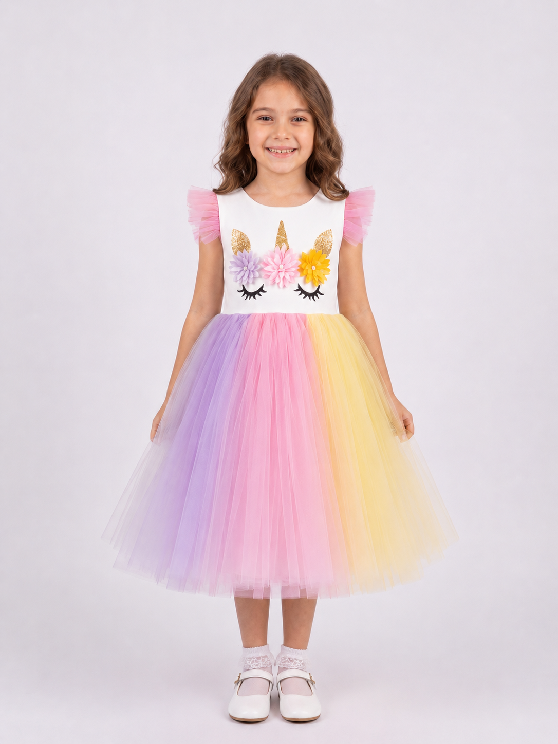 Unicorn Kız Çocuk Elbise