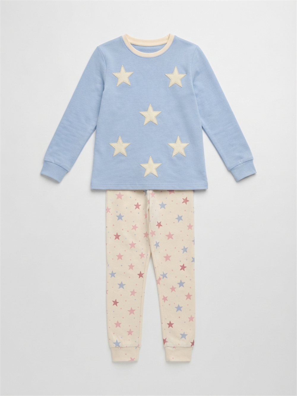 Vemina Kız Çocuk Pijama Takımı Mavi