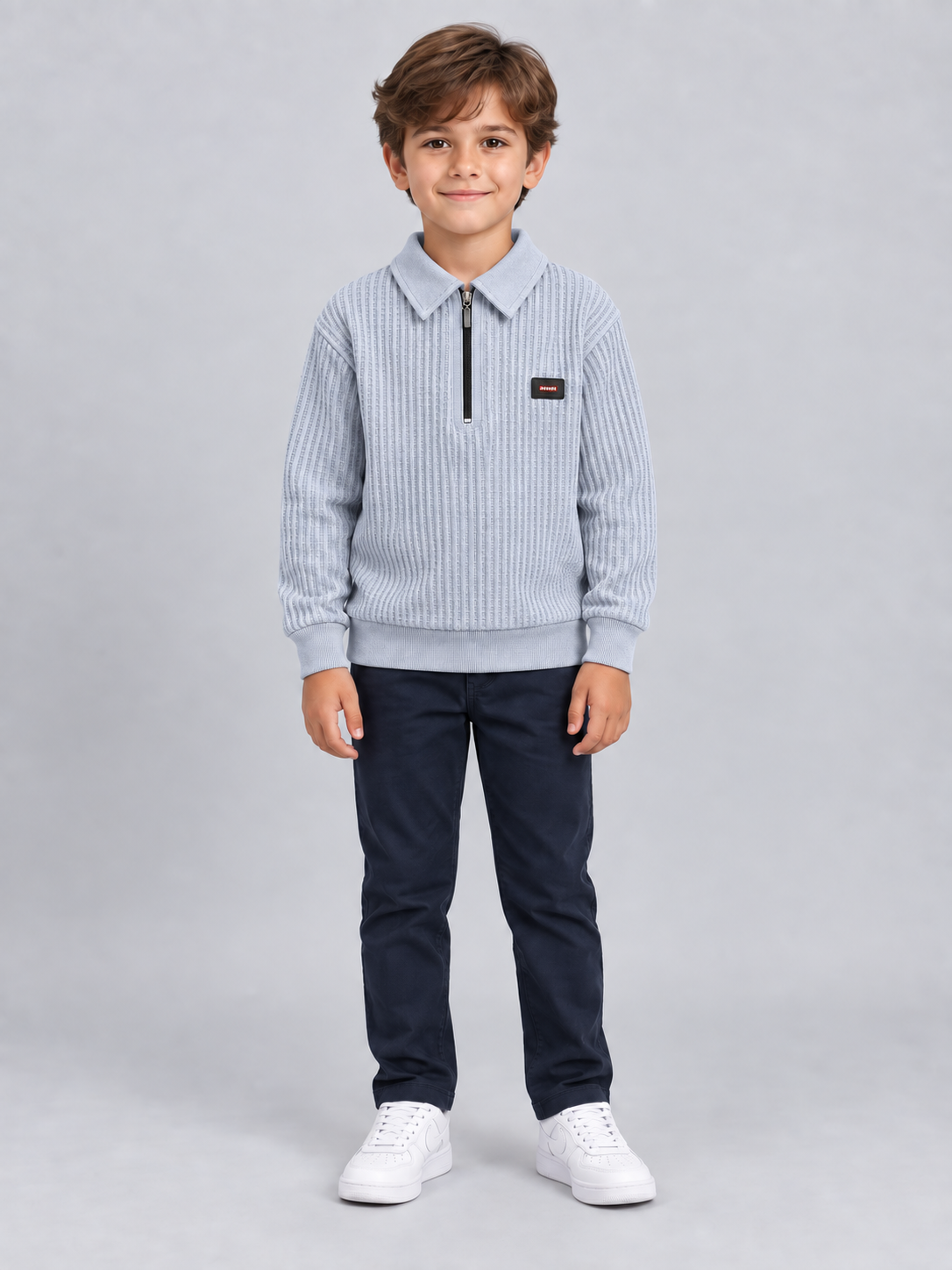 Vigo Erkek Çocuk Sweatshirt Gri