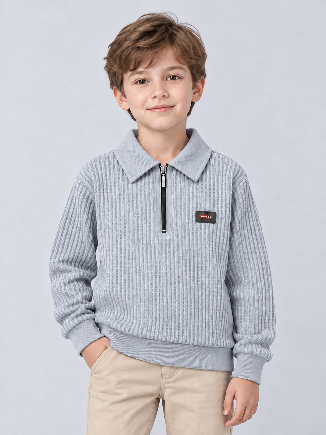 Vigo Erkek Çocuk Sweatshirt Gri