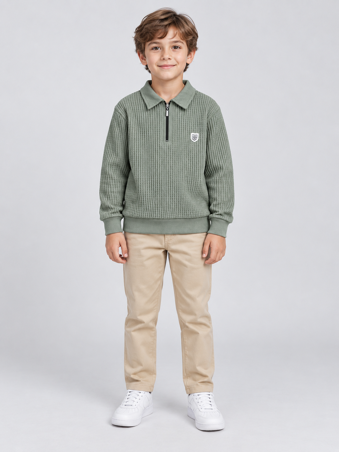 Vigo Erkek Çocuk Sweatshirt Yeşil