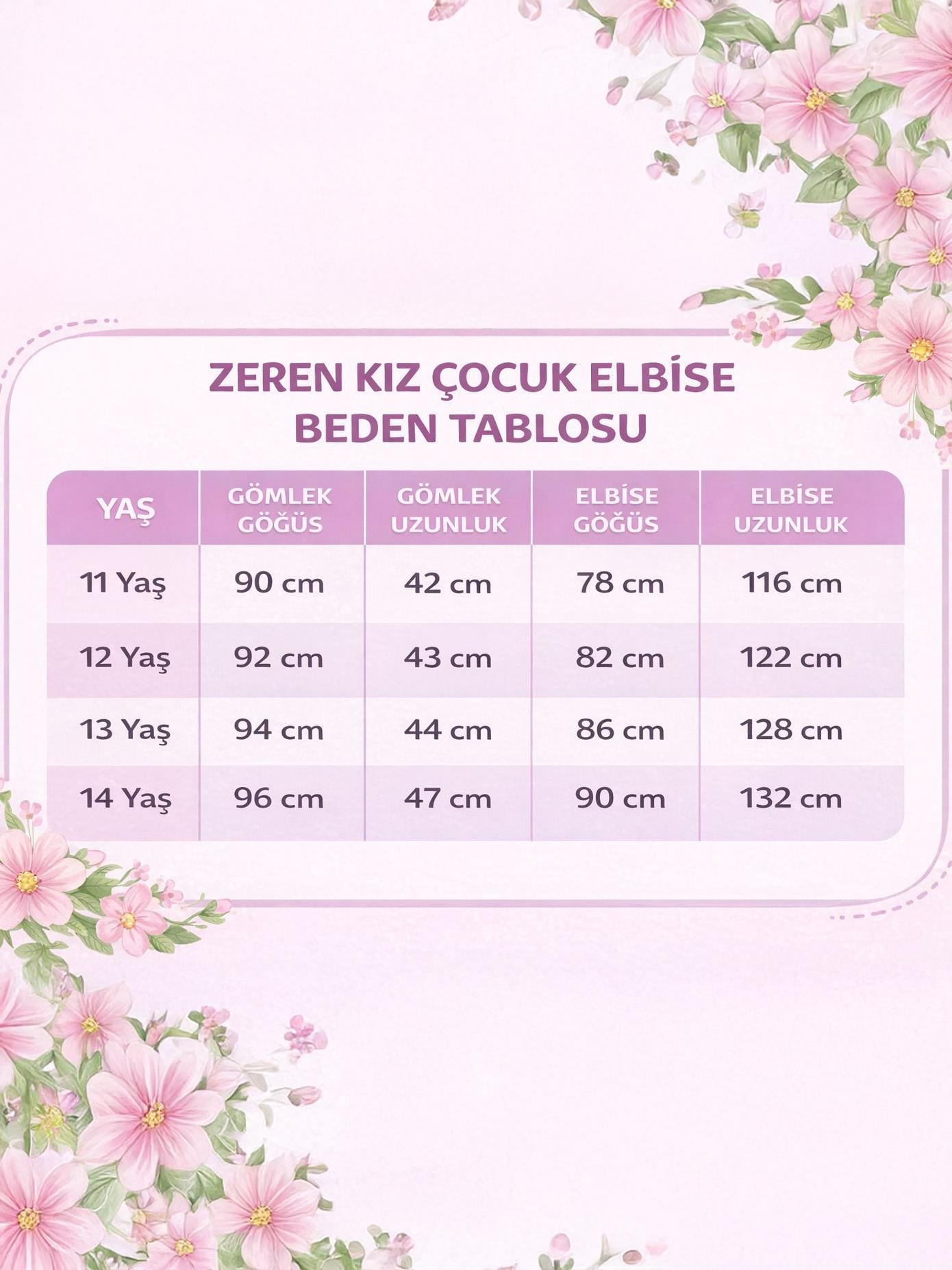 Zeren Kız Çocuk Elbise Bej - Tesettür Elbise