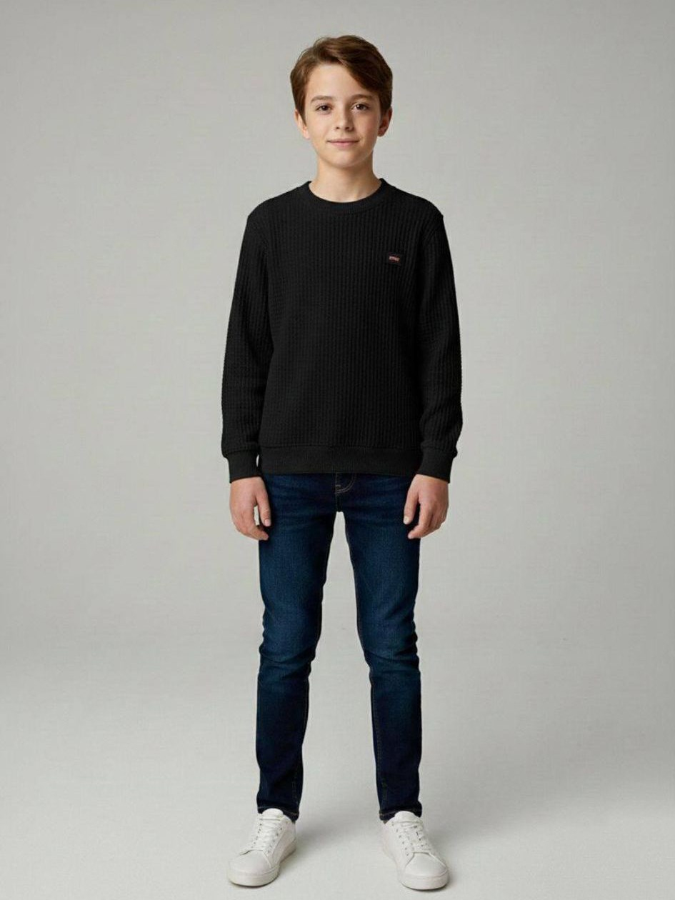 Zigo Erkek Çocuk Sweatshirt Siyah