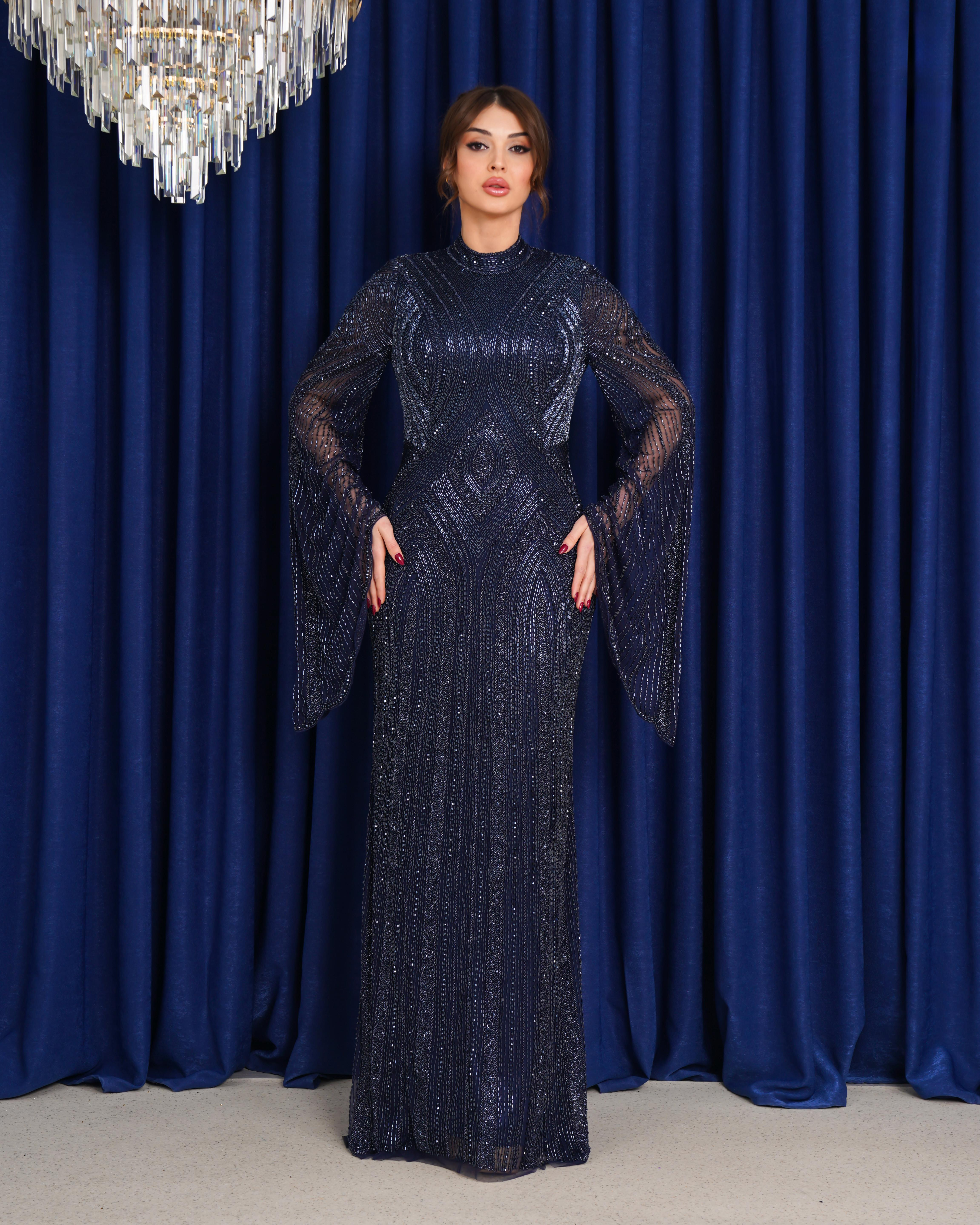 Aşira Dubai Midnight Elegance Işıltılı Abiye