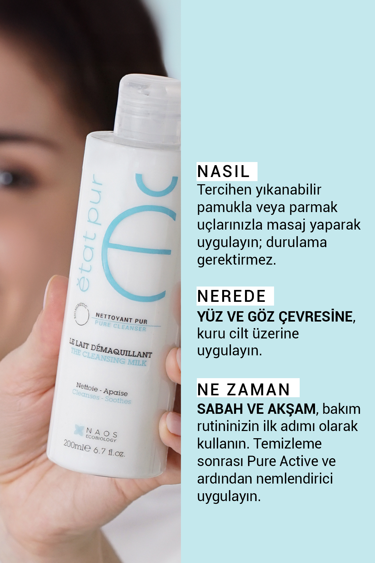 Cleansing Milk Besleyici Yüz & Makyaj Temizleme Sütü 200 ml