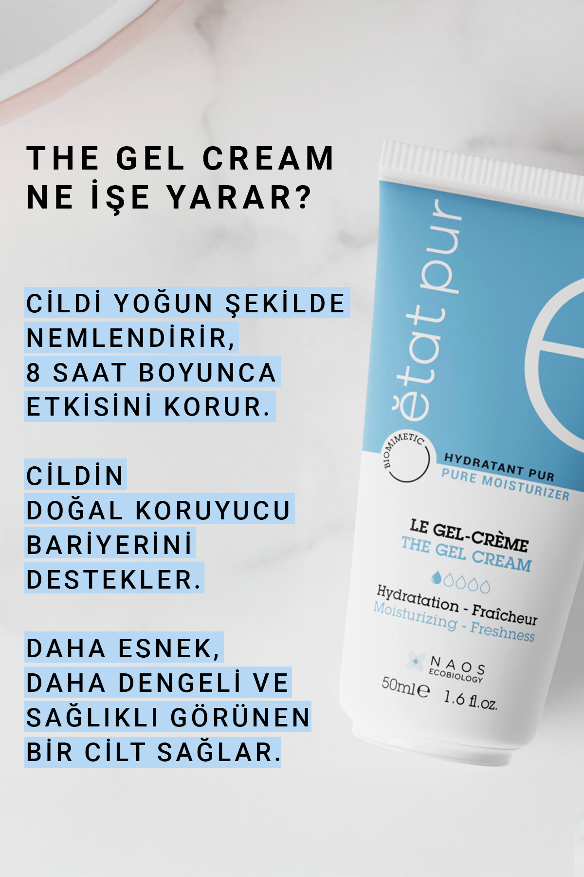 Gel-Cream Karma Ciltler İçin Jel Nemlendirici 50 ml
