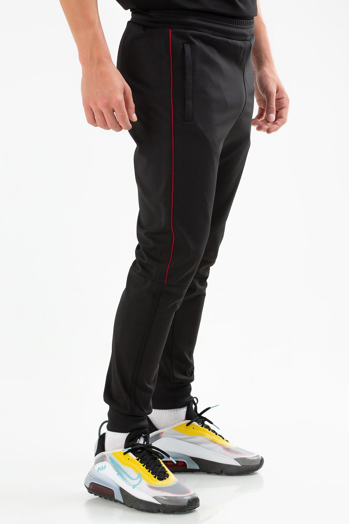 EŞOFMAN ALTI YANLARI BORDO ŞERİT BİYELİ PAÇA RİBANALI