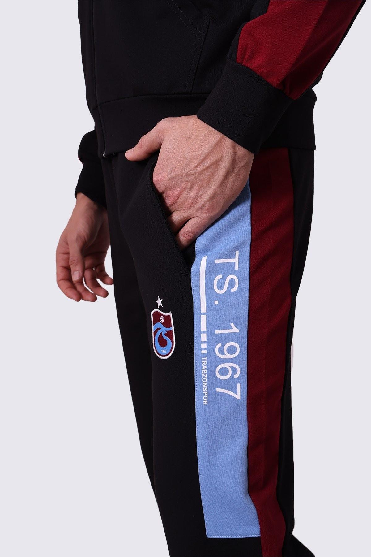 EŞOFMAN TAKIMI FERMUARLI KAPŞONLU İKİ RENK PARÇALI