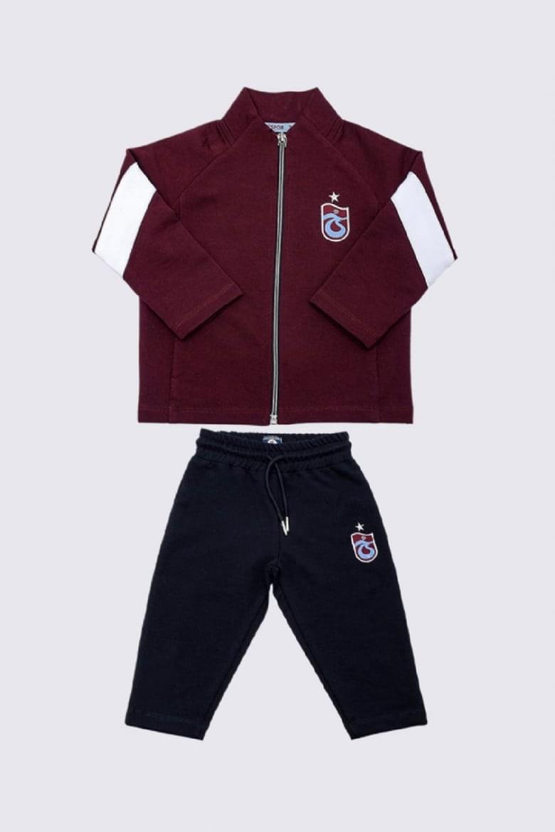 EŞOFMAN TAKIMI FERMUARLI KOLU BEYAZ PARÇALI