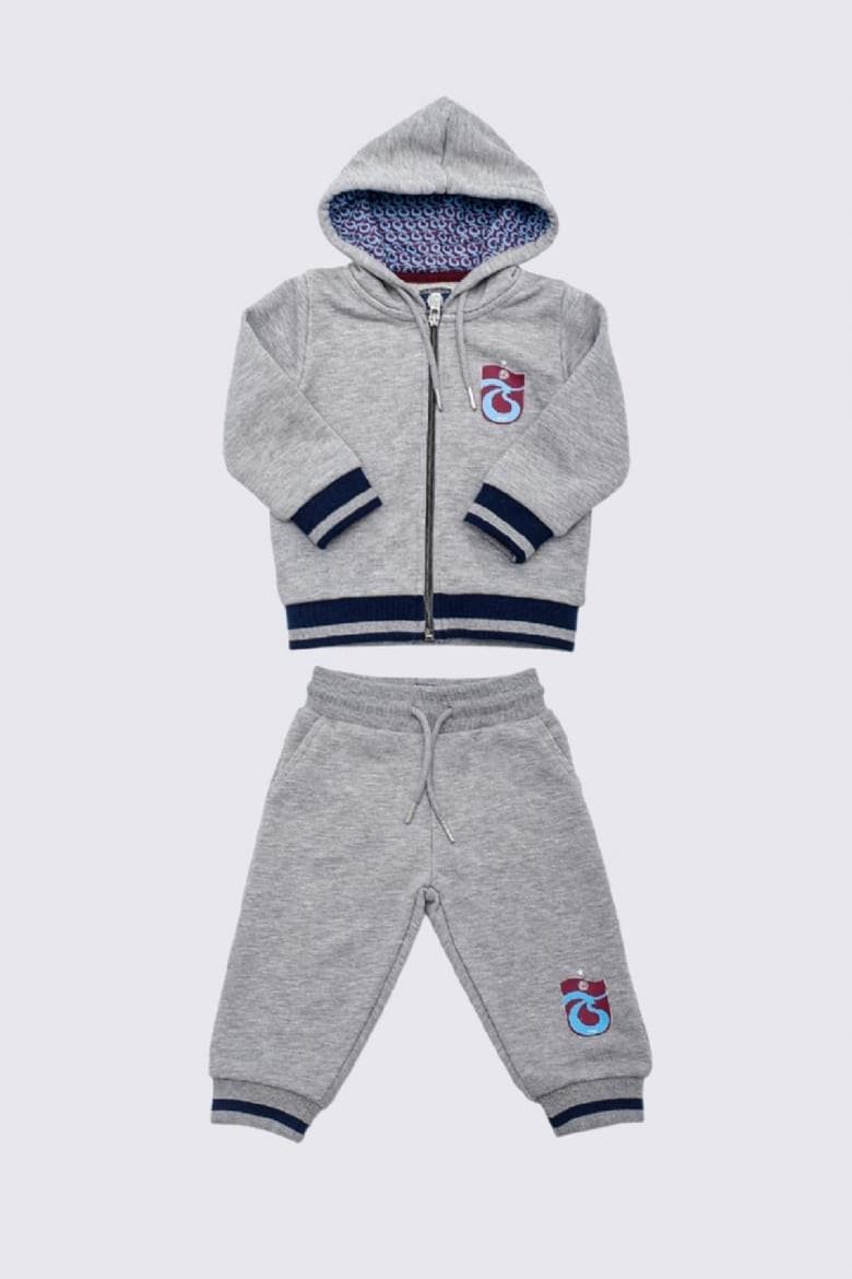 EŞOFMAN TAKIMI KAPŞONLU ALT VE ÜST LOGO BASKILI