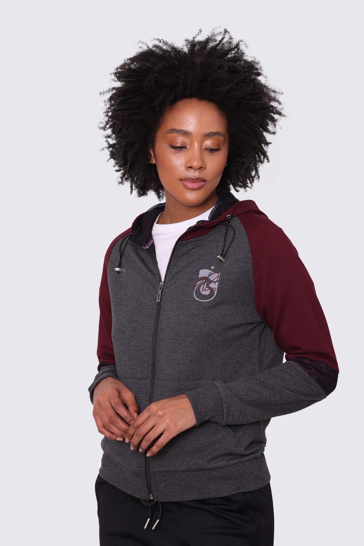 SWEAT FERMUARLI KOLU PARÇALI