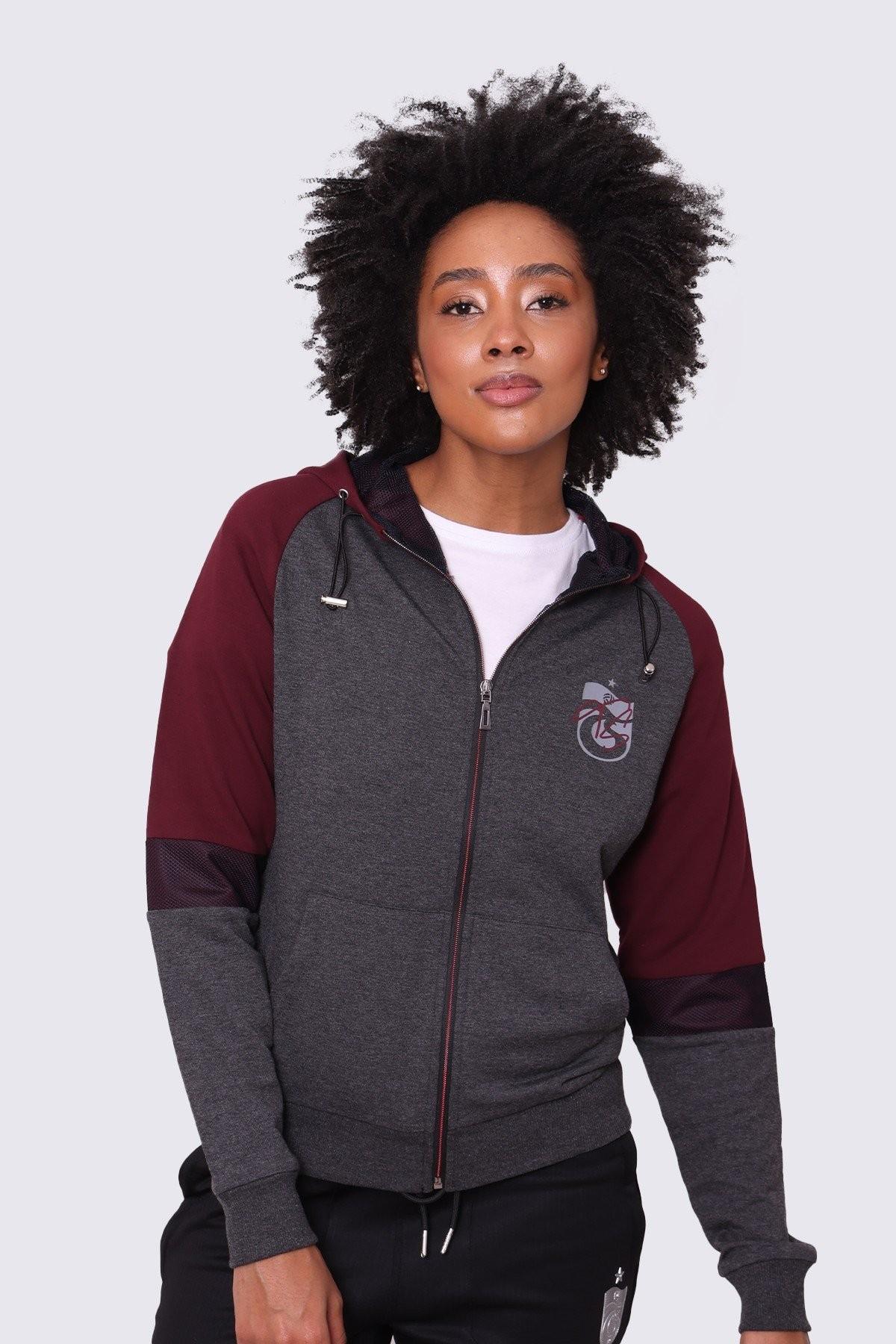 SWEAT FERMUARLI KOLU PARÇALI