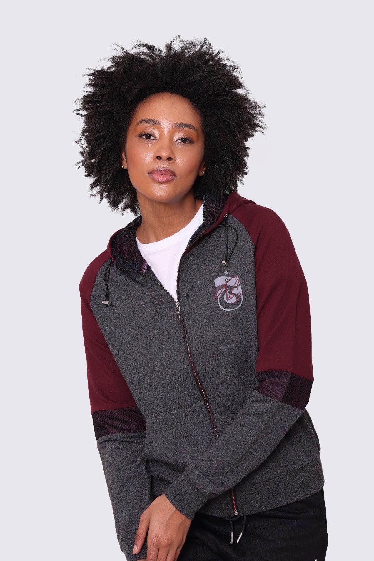 SWEAT FERMUARLI KOLU PARÇALI