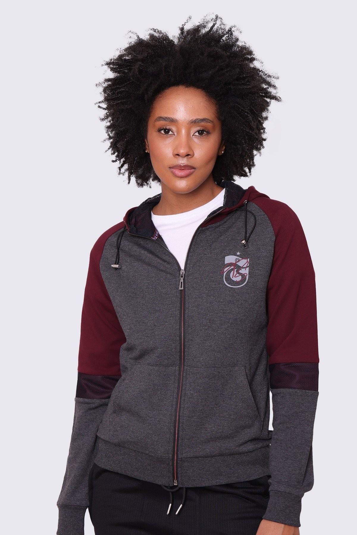 SWEAT FERMUARLI KOLU PARÇALI