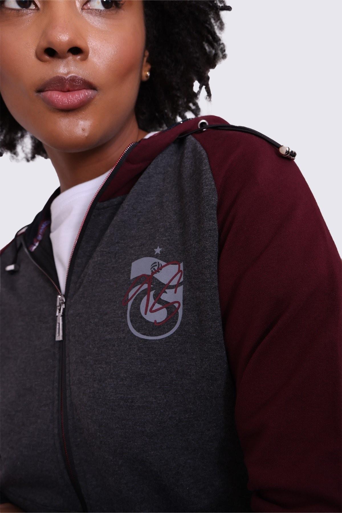 SWEAT FERMUARLI KOLU PARÇALI