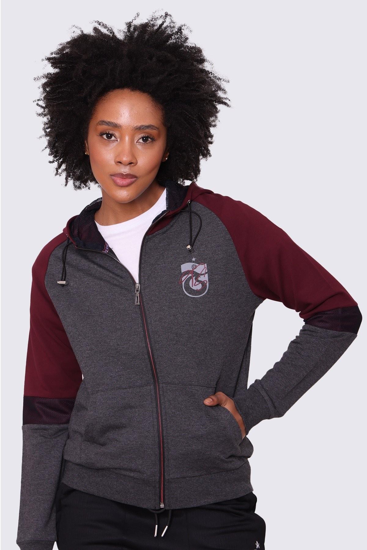 SWEAT FERMUARLI KOLU PARÇALI