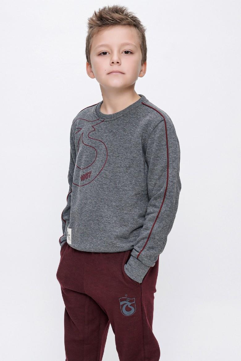 SWEAT KOLU BİYELİ ÖNÜ İÇ LOGO BASKILI