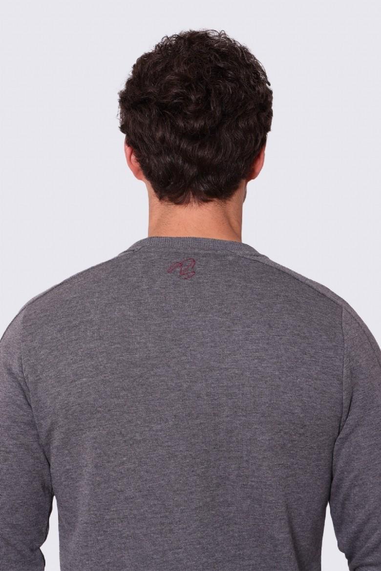 SWEAT KOLU BİYELİ ÖNÜ İÇ LOGO BASKILI