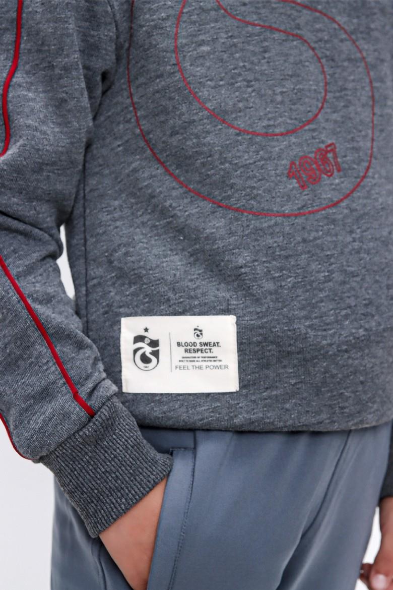 SWEAT KOLU BİYELİ ÖNÜ İÇ LOGO BASKILI