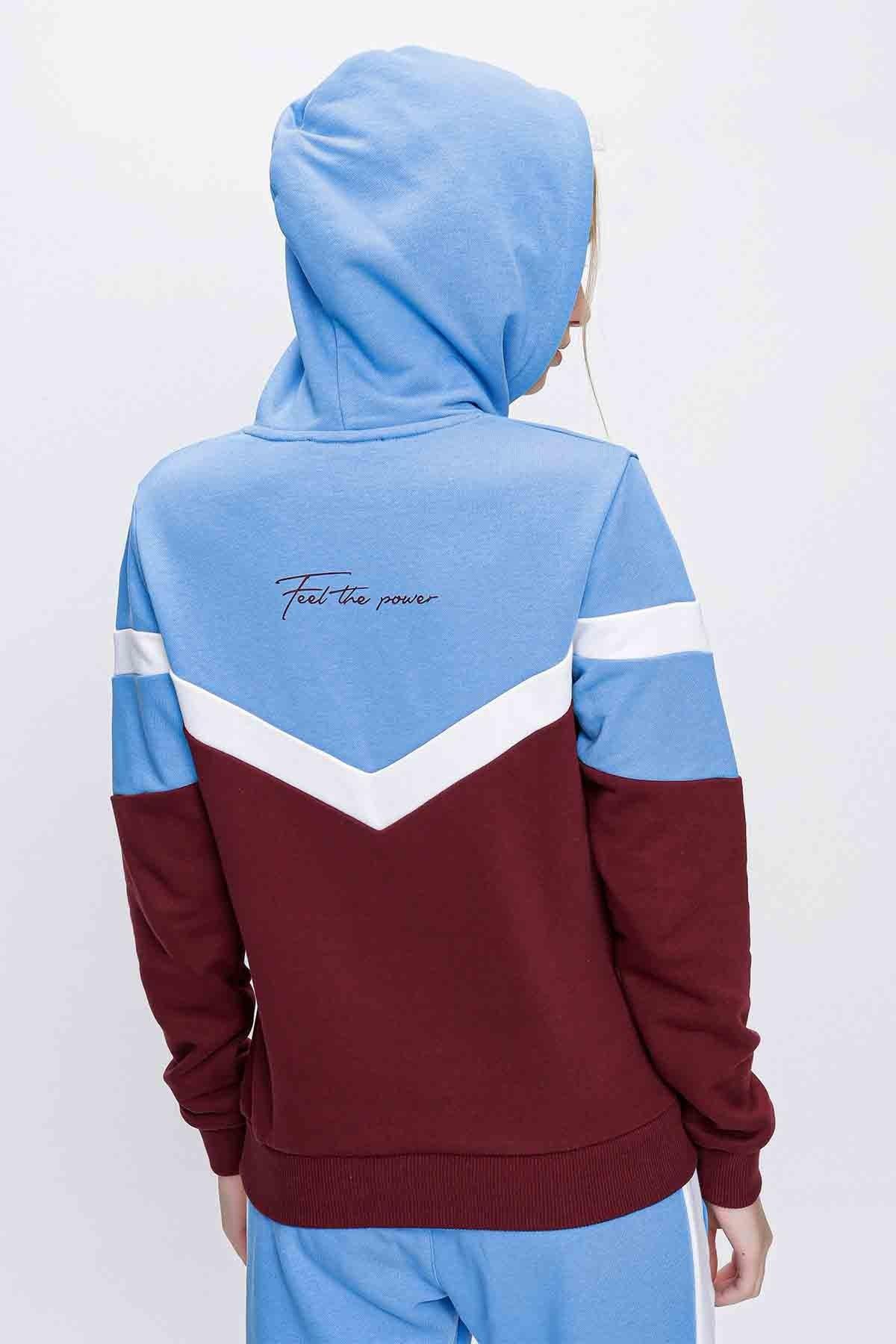 Sweat Retro Victory Desen  Kapşonlu