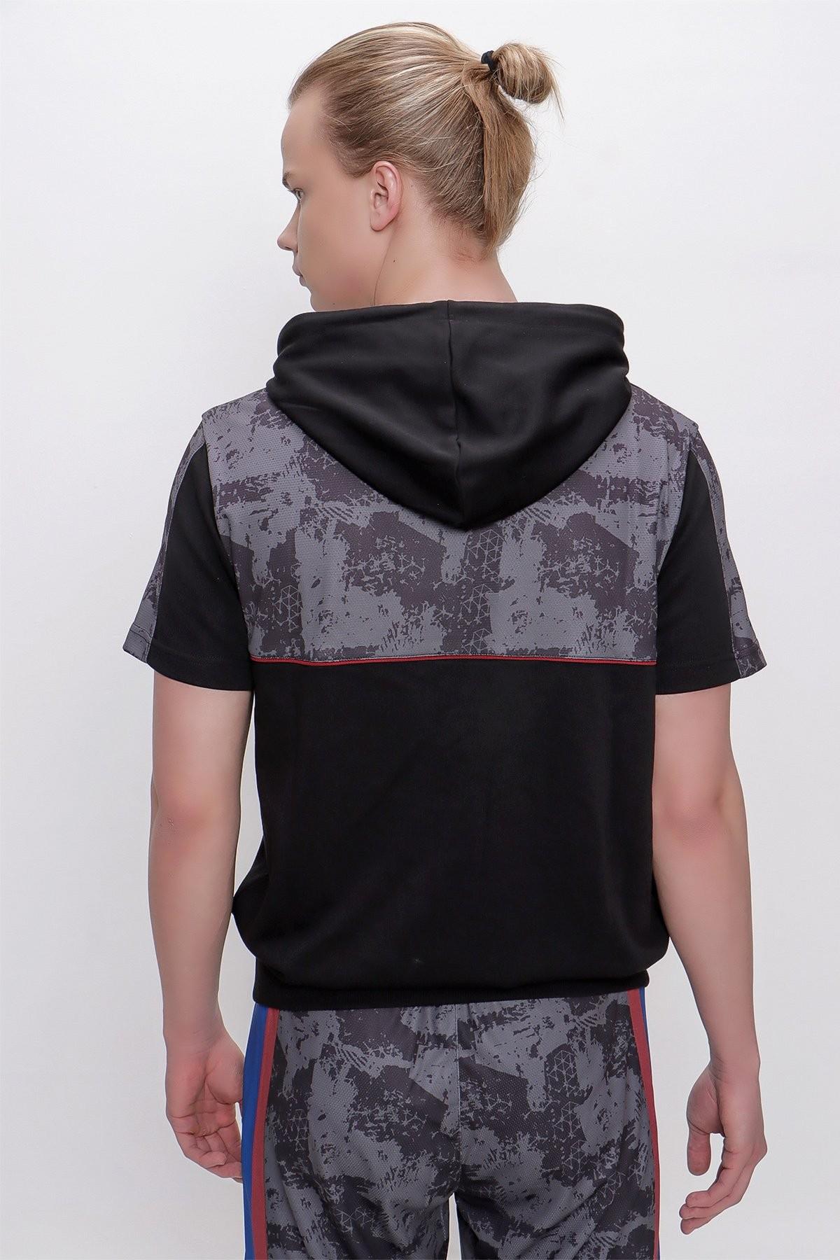 SWEATSHİRT YARIM KOLLU NAKIŞ LOGOLU