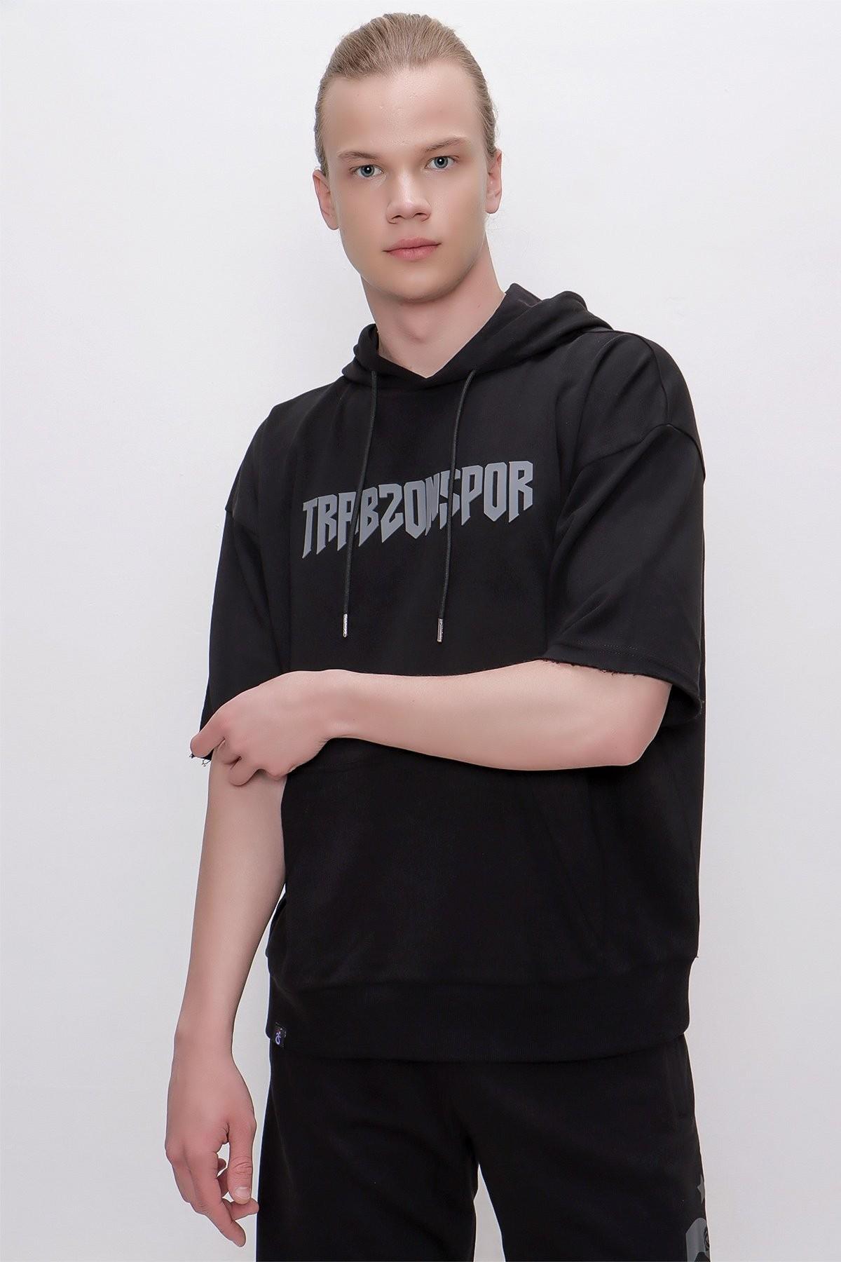 SWEATSHİRT YARIM KOLLU OVERSİZE