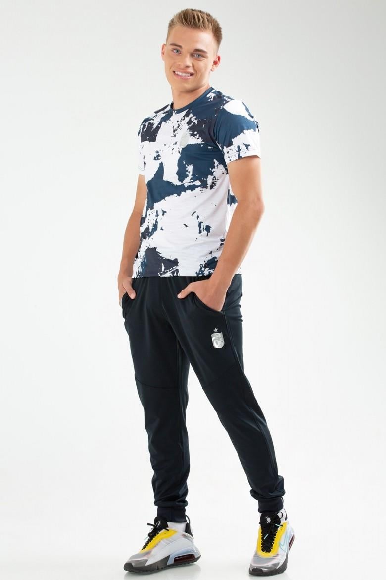 TSHİRT BİSİKLET YAKA BATİK DESENLİ