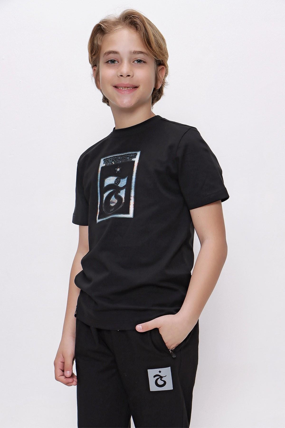 TSHİRT BİSİKLET YAKA ÇERÇEVE BASKILI