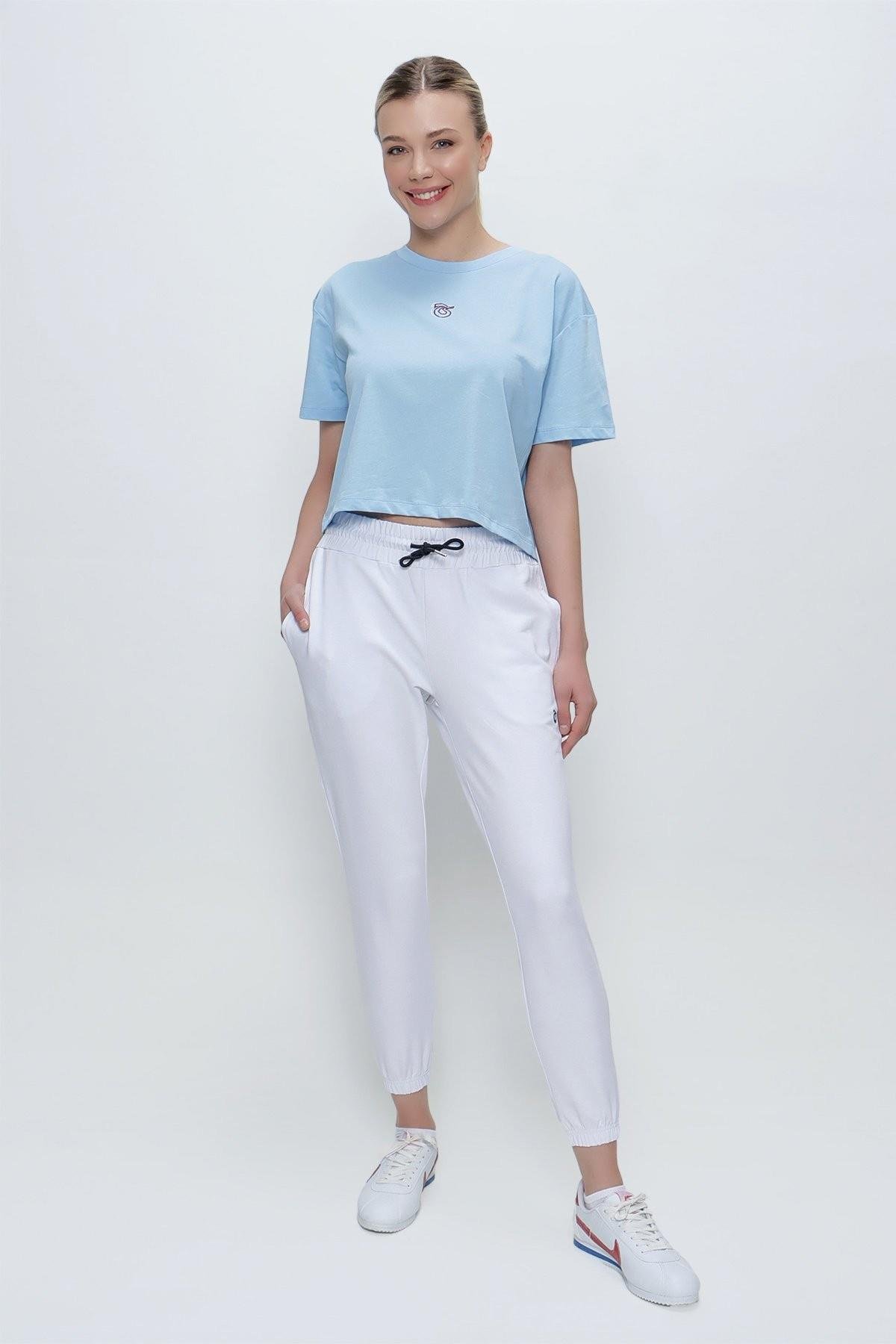 TSHİRT BİSİKLET YAKA CROP