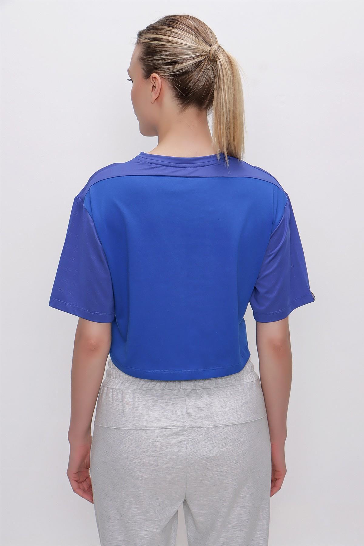 TSHİRT BİSİKLET YAKA CROP