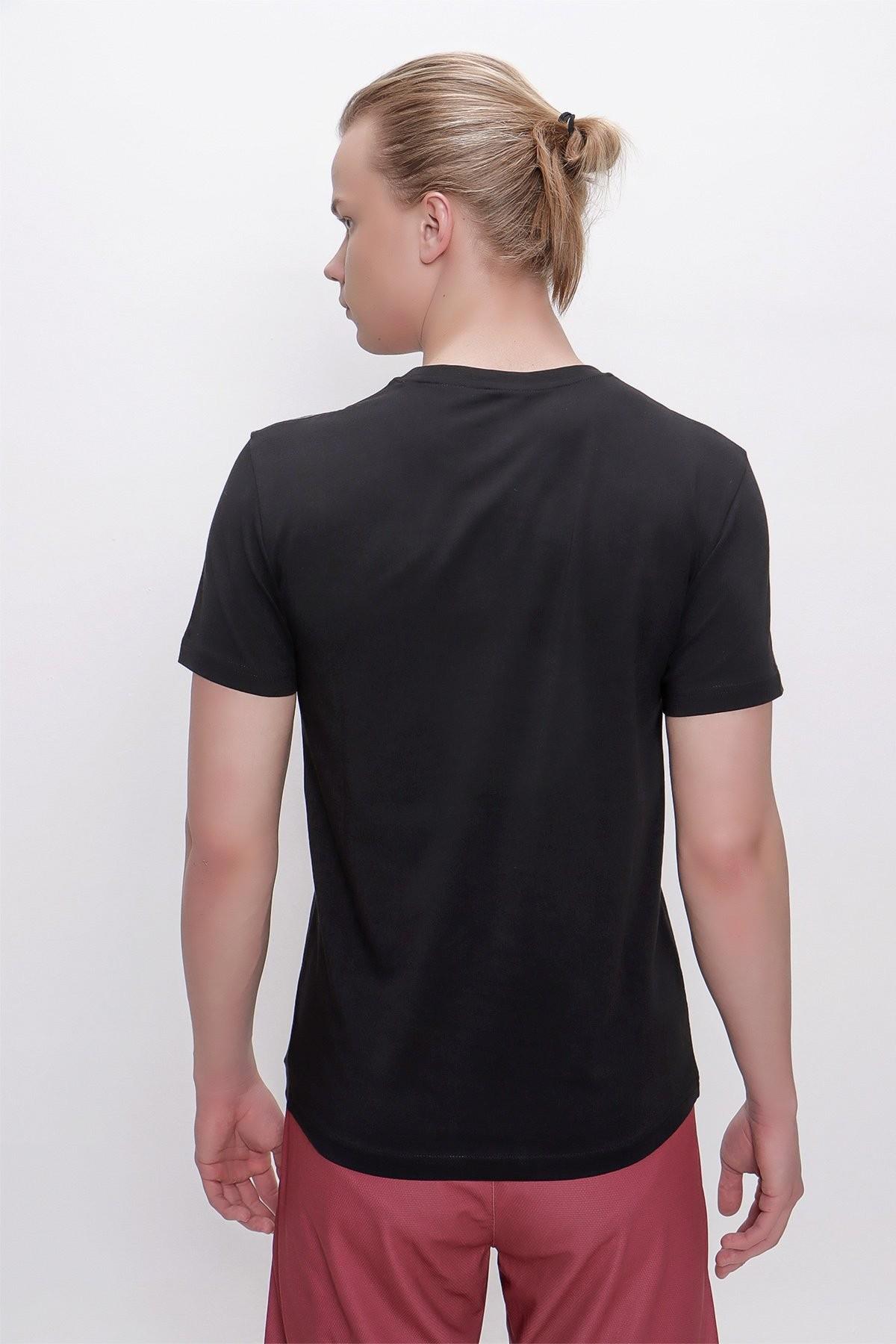 TSHİRT BİSİKLET YAKA FREKANS BASKILI