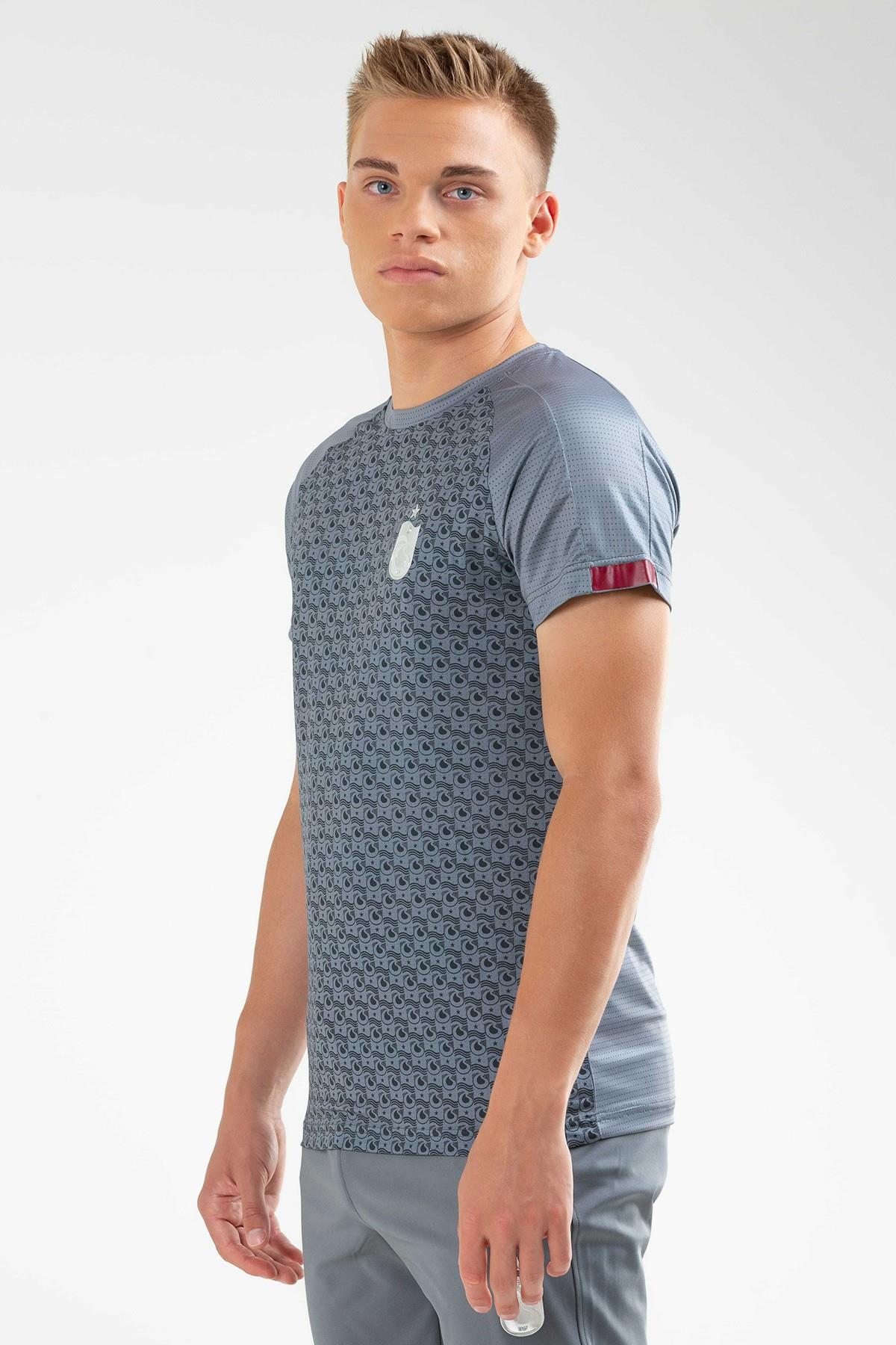 TSHİRT BİSİKLET YAKA GÖVDE SONSUZ LOGO BASKILI