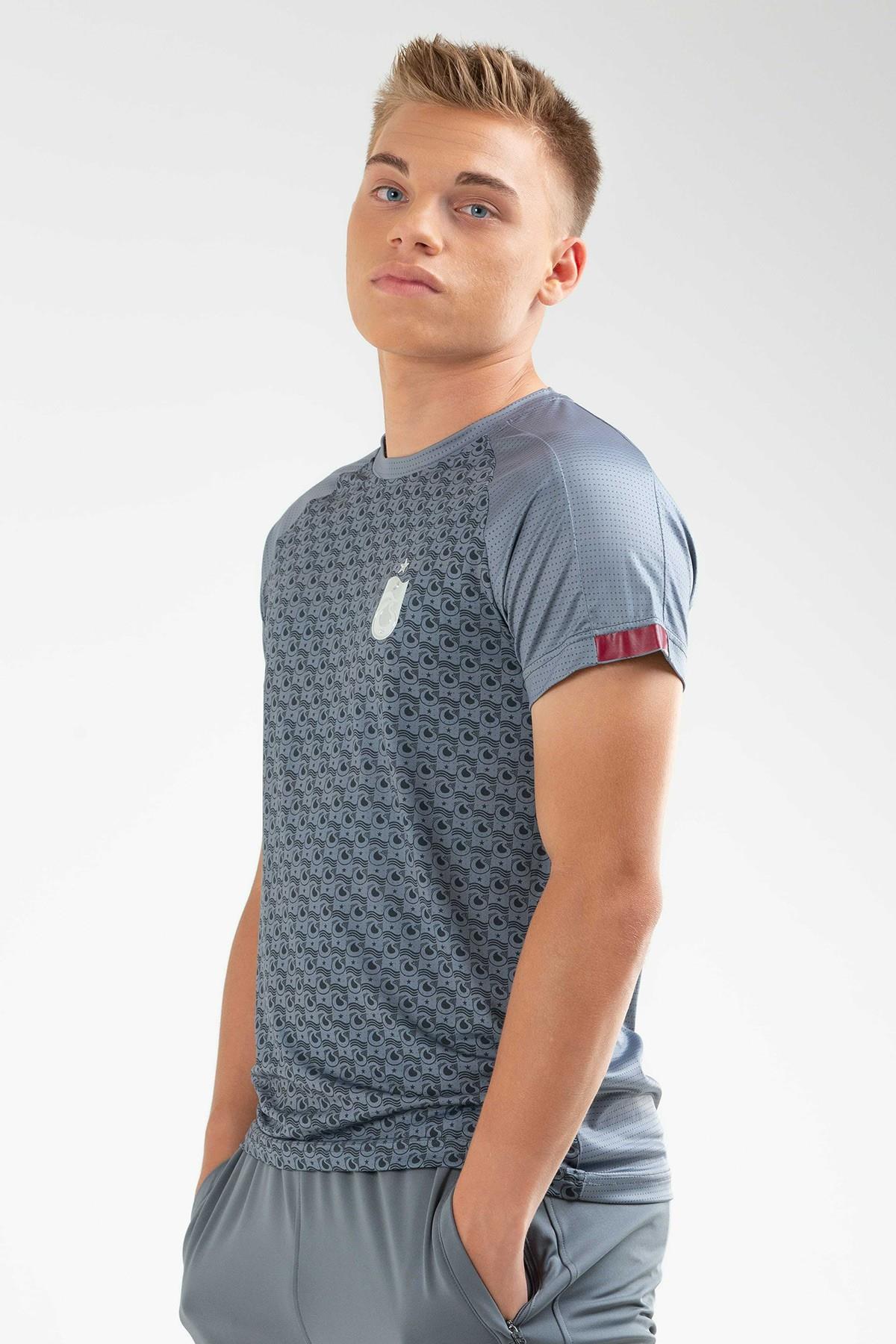 TSHİRT BİSİKLET YAKA GÖVDE SONSUZ LOGO BASKILI