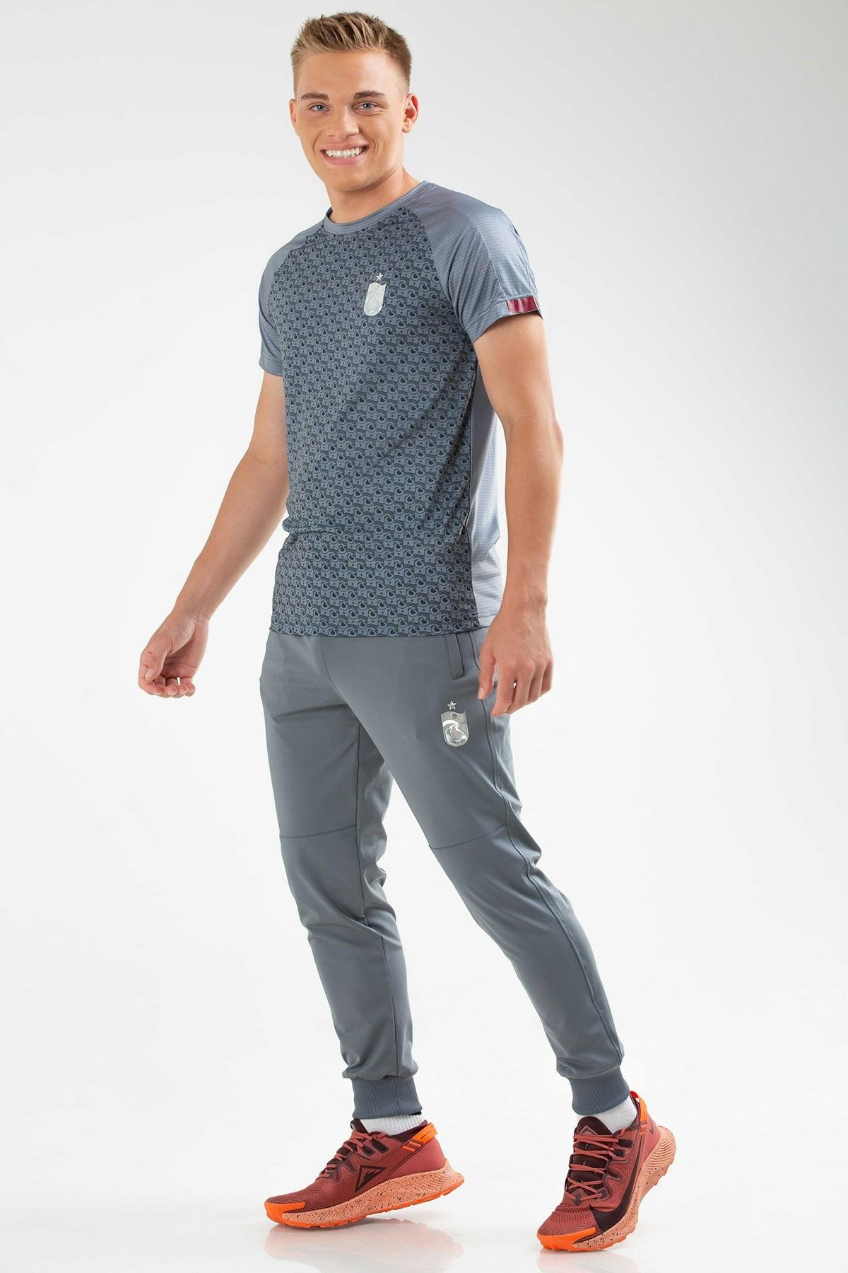 TSHİRT BİSİKLET YAKA GÖVDE SONSUZ LOGO BASKILI