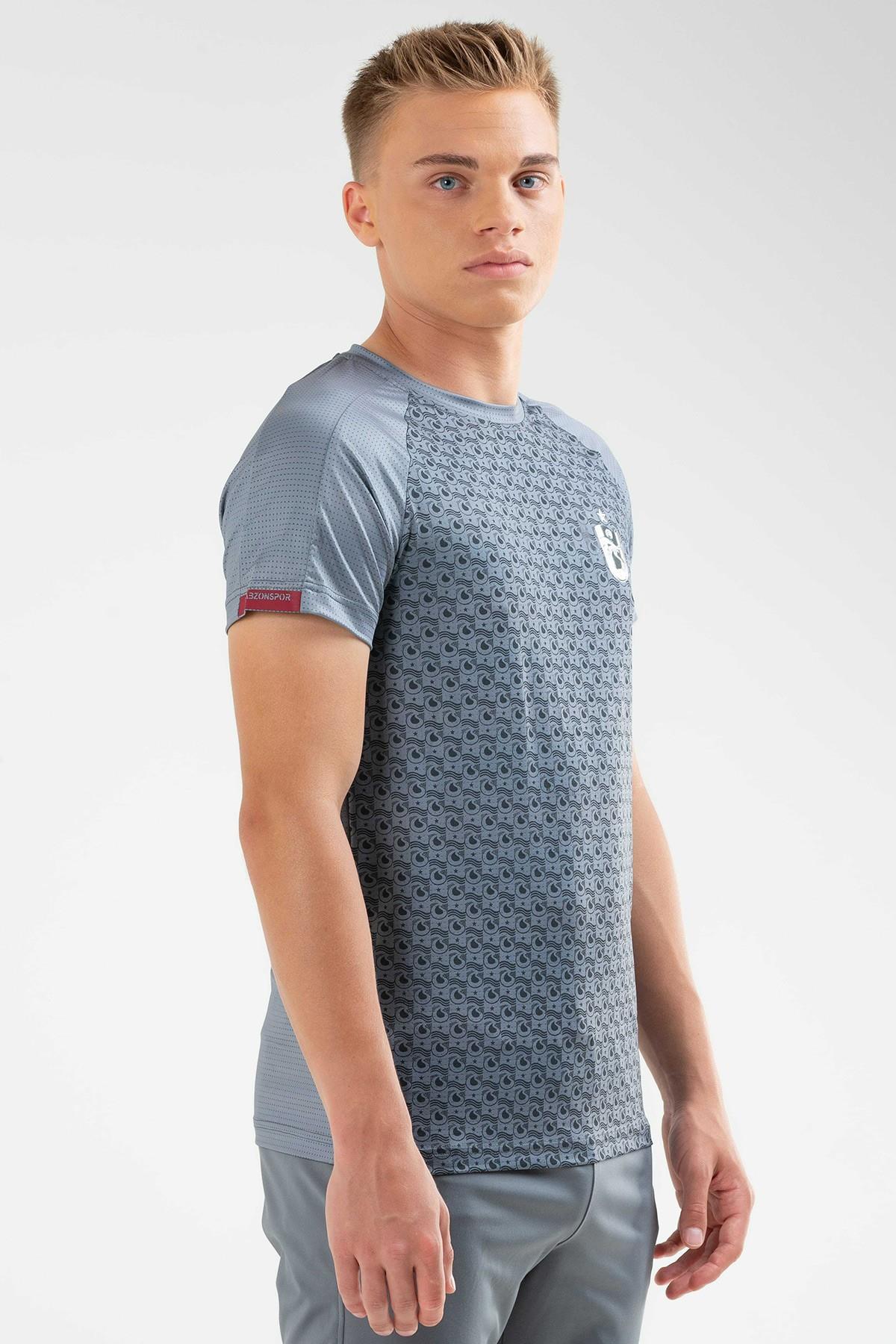 TSHİRT BİSİKLET YAKA GÖVDE SONSUZ LOGO BASKILI