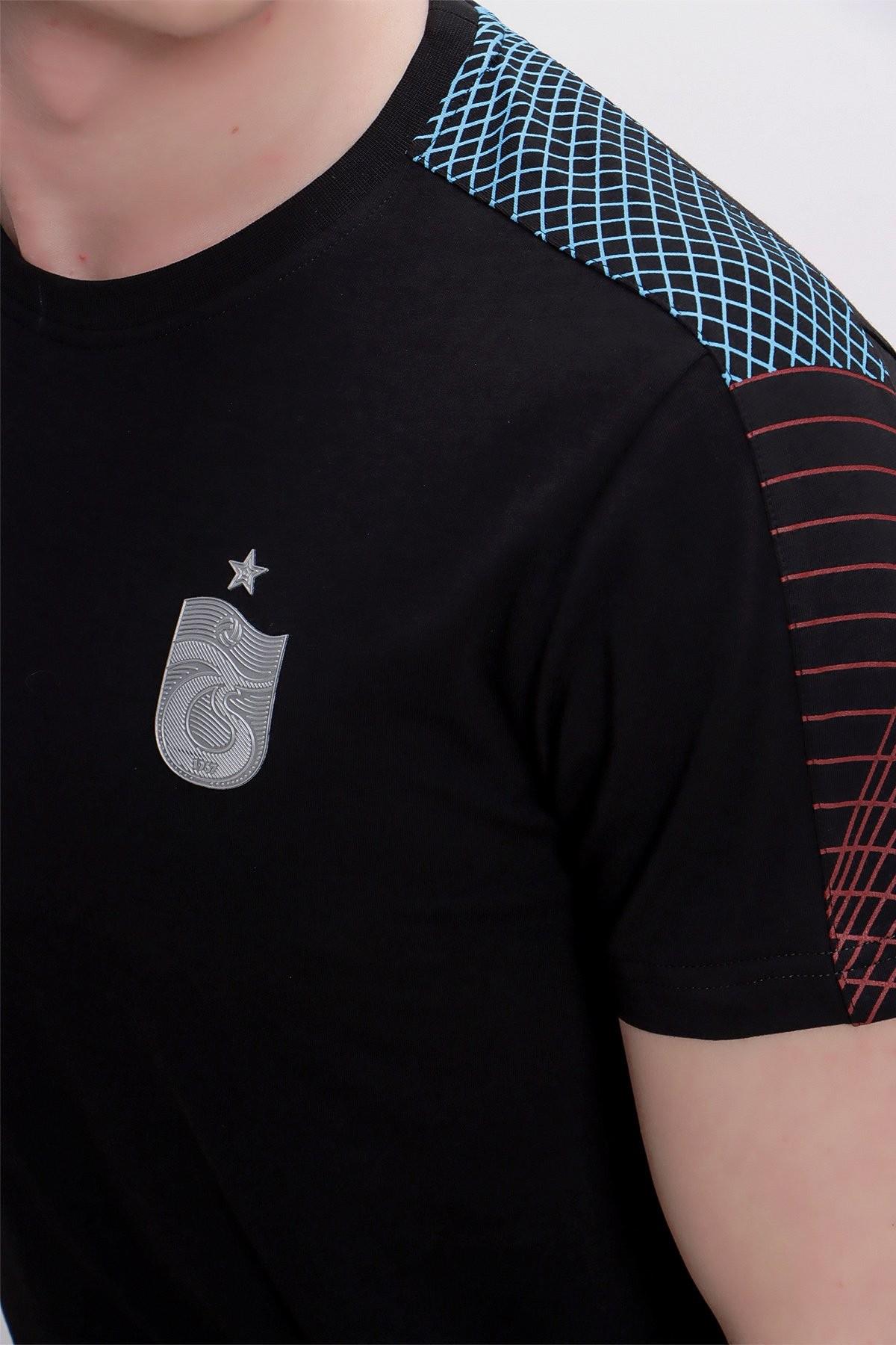 TSHİRT BİSİKLET YAKA OMUZ BİYE DETAYLI