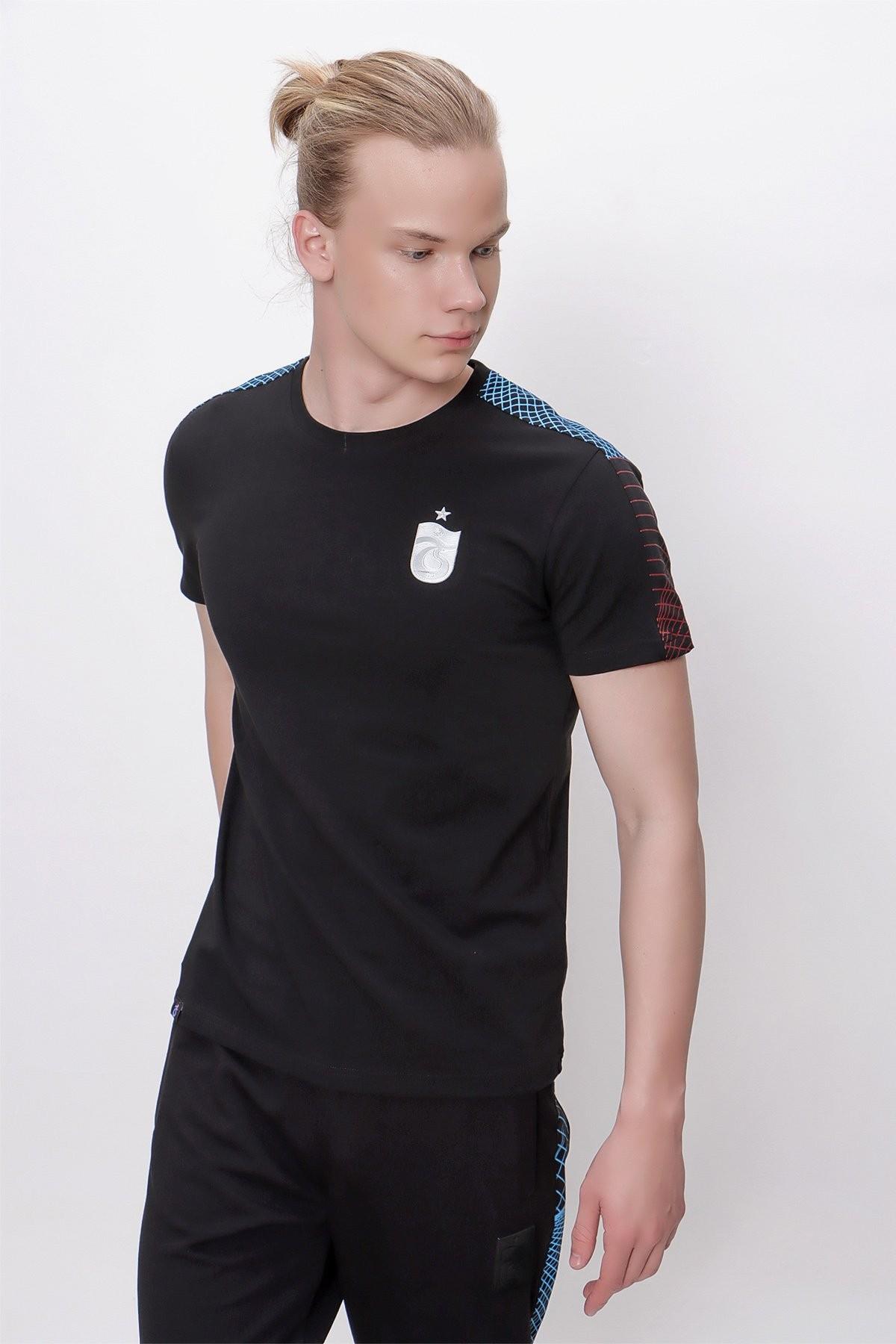 TSHİRT BİSİKLET YAKA OMUZ BİYE DETAYLI