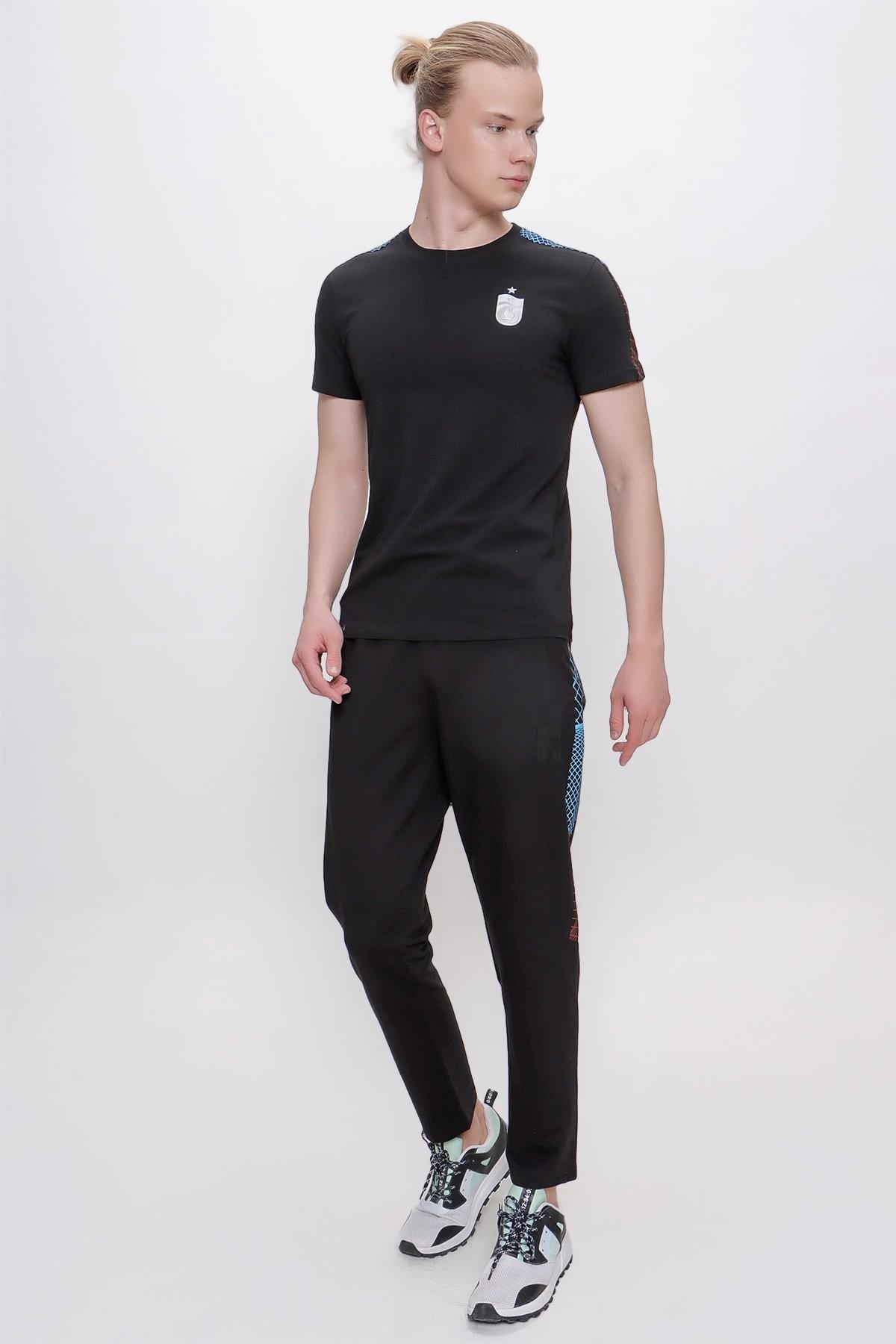 TSHİRT BİSİKLET YAKA OMUZ BİYE DETAYLI