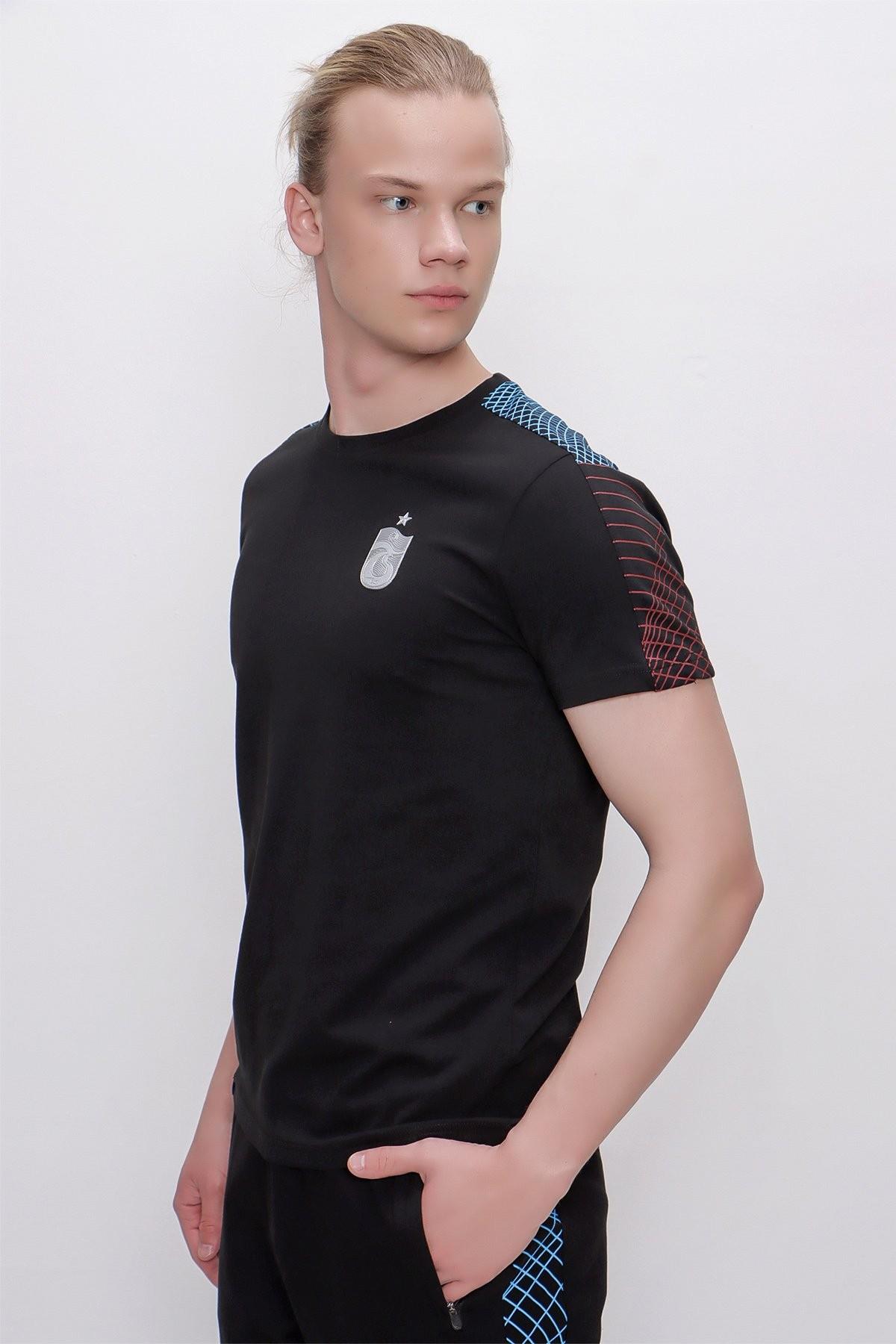 TSHİRT BİSİKLET YAKA OMUZ BİYE DETAYLI