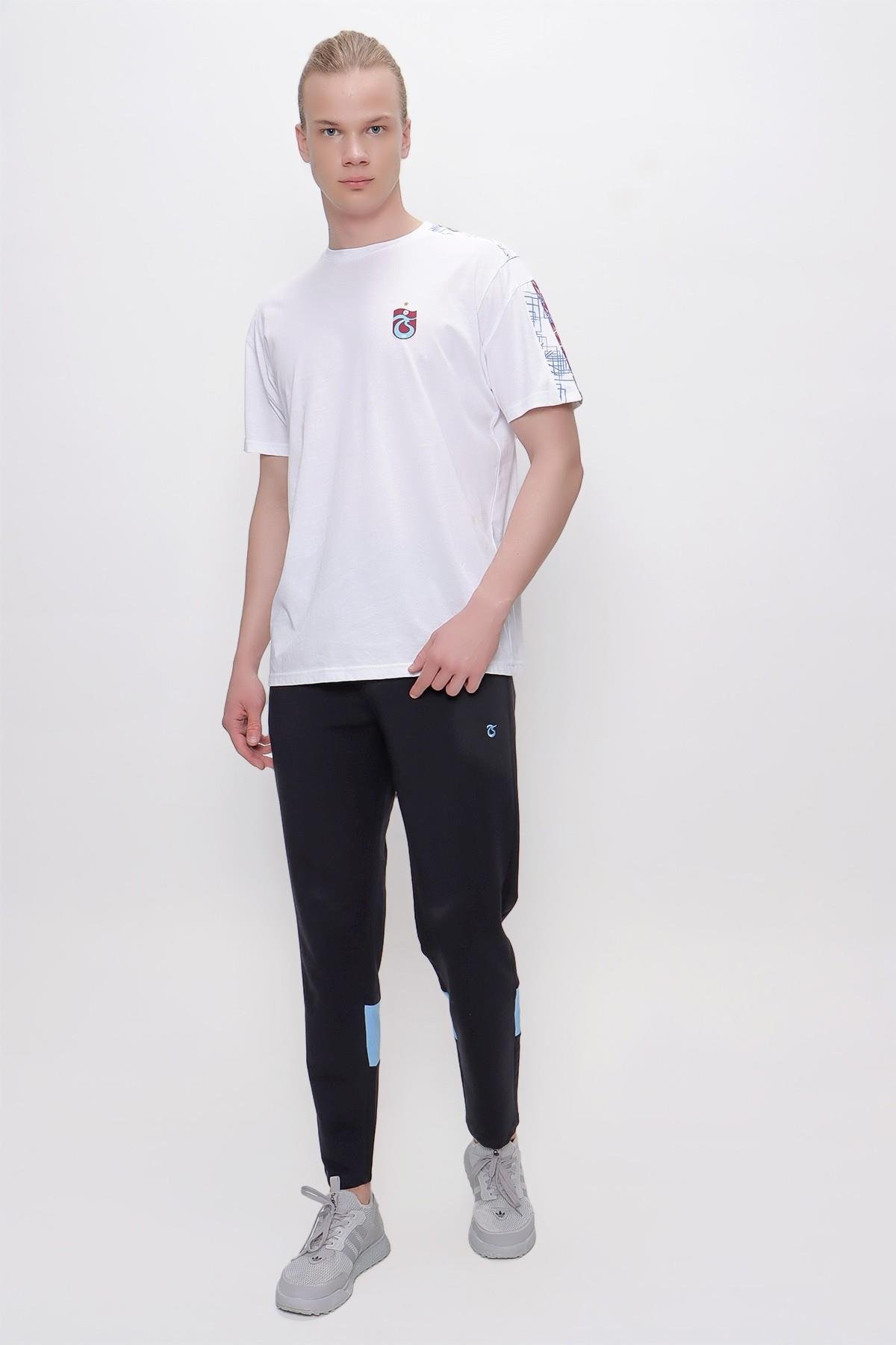 TSHİRT BİSİKLET YAKA OMUZ VE KOL PARÇA DETAYLI